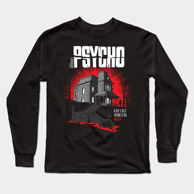 Psycho Long Sleeve T-Shirt by OutdoorMayhem